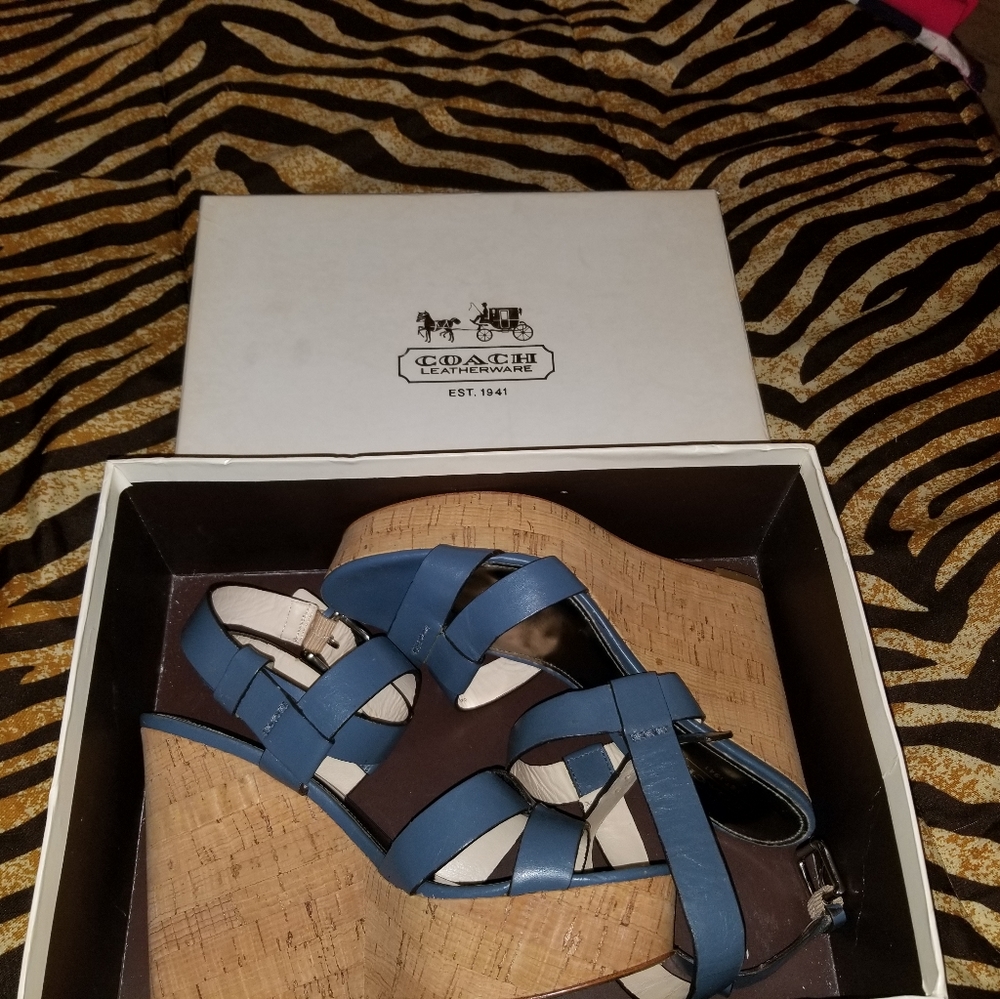 Coach Wedges OFFERS WELCOME size 7.5 NEW in box